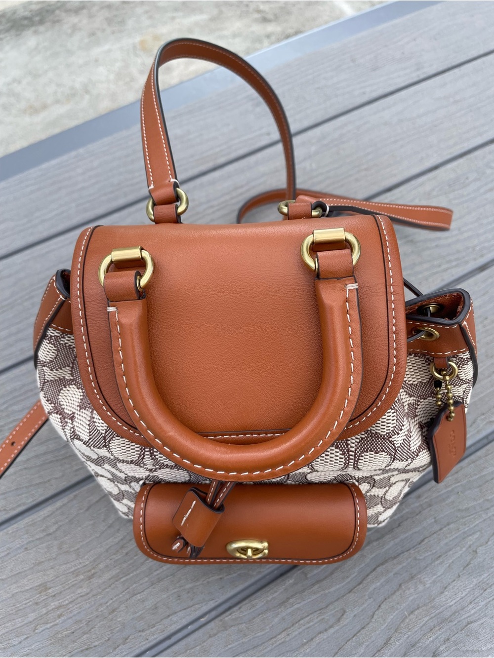 Coach Mini Riya Drawstring Backpack - Picture 2 of 16
